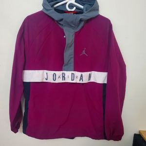 Vintage Air Jordan Anorak Jacket Jumpman Wind Breaker Jacket 1/2 Zip.